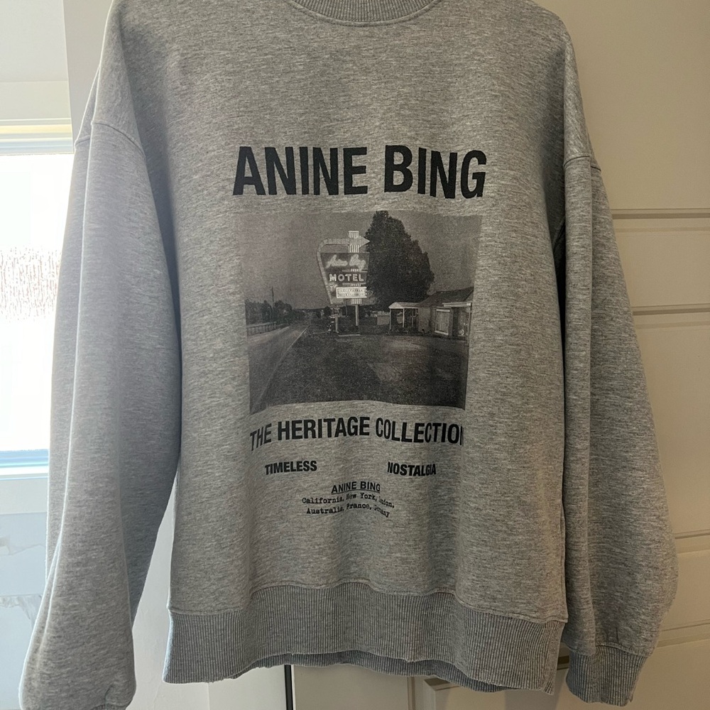 Anine Bing Gray Sweatshirt